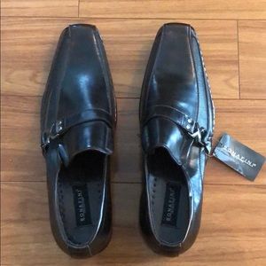 Bonafini Men’s Dress Shoe with Buckle Strap